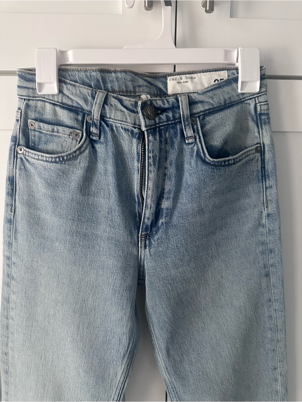 rag & bone Light Wash Women’s Slim Straight Jeans